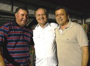 Renan com o prefeito Cícero Almeida e o secretário Mozart Amaral
