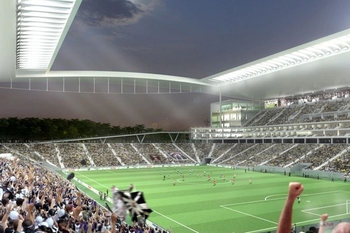 Corinthians apresenta novas imagens do futuro estádio para a Copa de 2014