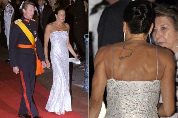 Stephanie de Mônaco exibe tatuagem na festa após o casamento do príncipe Albert