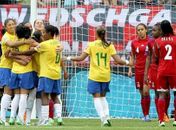 Meninas do Brasil vencem Guiné Equatorial e terminam primeira fase com 100%