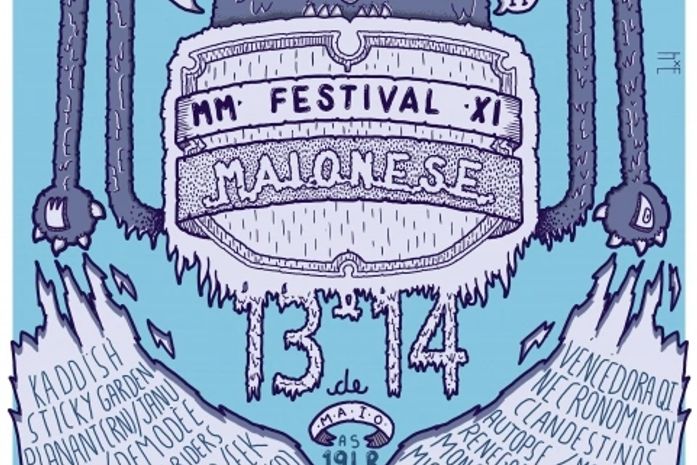 Cartaz da sétima edição do festival Maionese