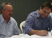 Benedito de Lira, Luciano Barbosa e Renan Calheiros