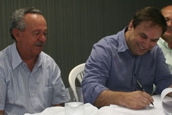 Benedito de Lira, Luciano Barbosa e Renan Calheiros