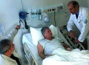 Teotonio Vilela e Lula no hospital 
