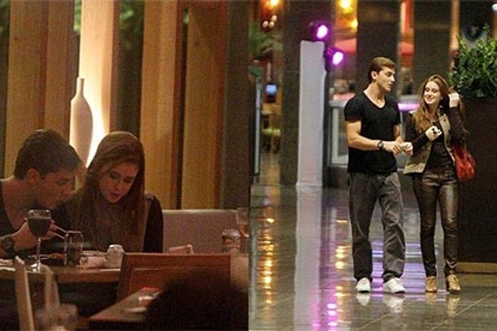 Marina Ruy Barbosa e Klebber Toledo foram flagrados juntos