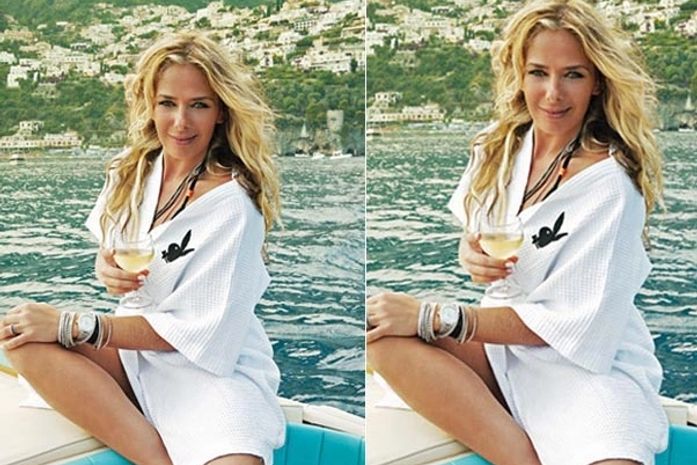 ‘Playboy’ divulga foto dos bastidores do ensaio de Adriane Galisteu