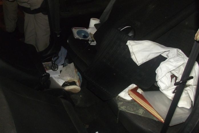 Interior do Carro do Militar