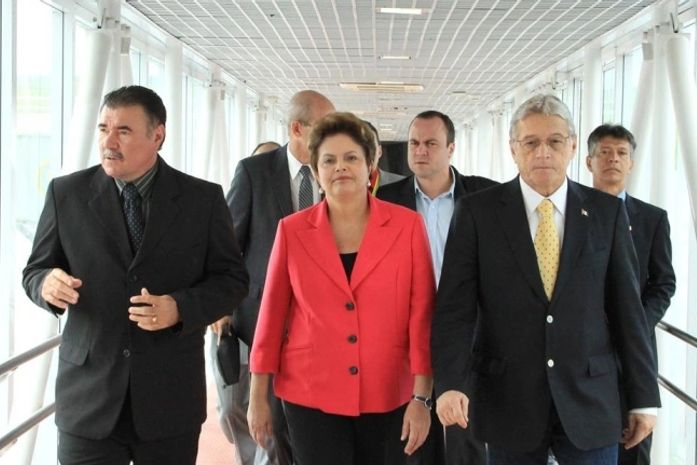 Cícero Almeida(PP), Dilma Rouseff (PT) e Teotonio Vilela Filho (PSDB)