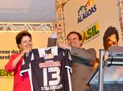 Dilma e o prefeito Luciano Barbosa 