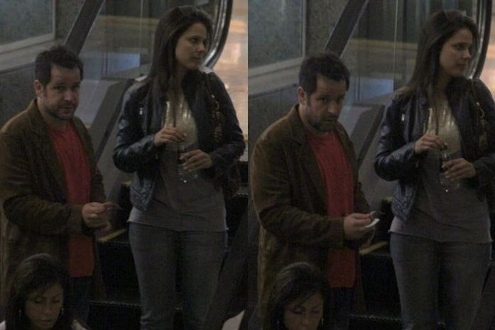 Murilo Benício passeia com morena no Rio de Janeiro
