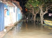Residências são inundadas após chuvas no final de semana em Marechal Deodoro