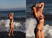 Paris Hilton posa de biquíni para espantar boatos de gravidez