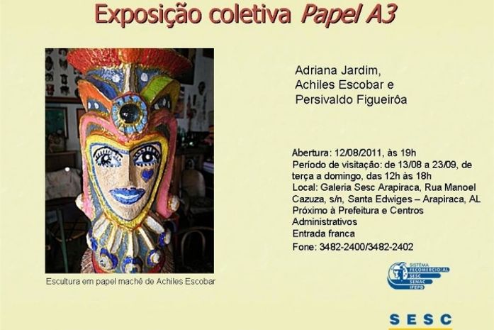 Galeria Sesc Arapiraca inaugura exposição de artistas que trabalham com papel