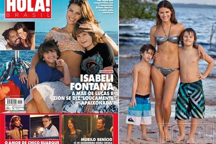 Apaixonada, Isabeli Fontana fala de terceiro filho à revista