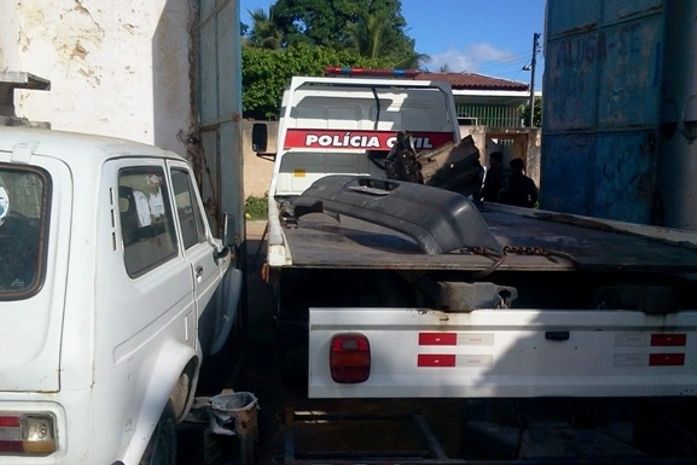 Guincho da Polícia foi deslocado para a ocorrência
