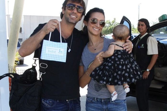 Marcelo Faria vai com a mulher e a filha visitar Priscila Fantin