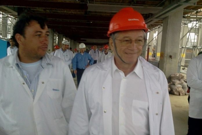 Prefeito Cristiano Mateus e o governador Teo Vilela