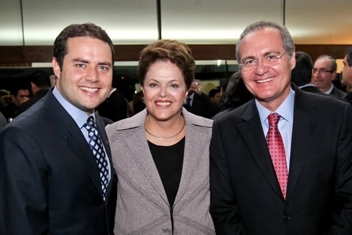 Renan e Renanzinho participaram do jantar com a presidente Dilma