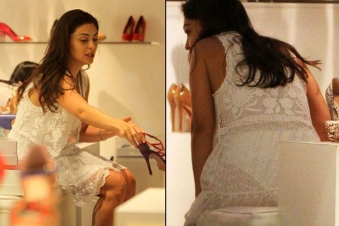 Vestido transparente de Paes deixa à mostra sua calcinha grande