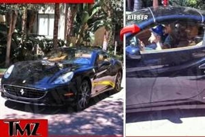 Justin Bieber passa bem após pequeno acidente com sua Ferrari
