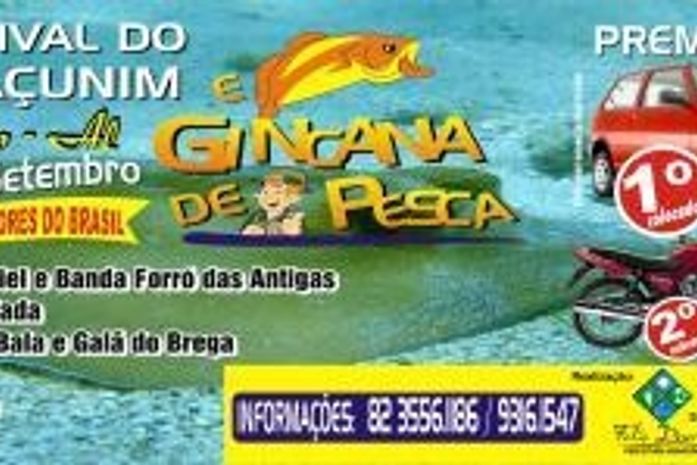 Prefeitura de Feliz Deserto anuncia a programação do XVIII Festival do Maçunim e Pesca de Arremesso.