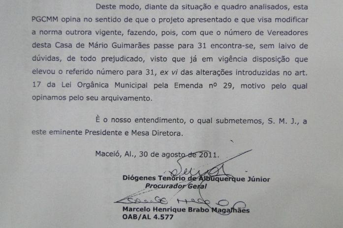 Fim da polêmica: Maceió terá 31 vereadores a partir de 2013
