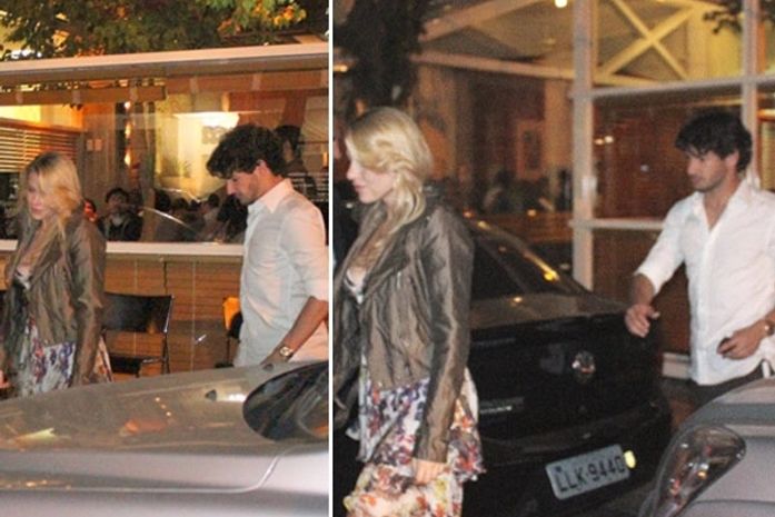 Barbara Berlusconi visita Pato na concentração da Seleção