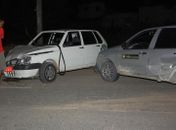 Acidente entre Taxi e Carro de construtora deixa um ferido