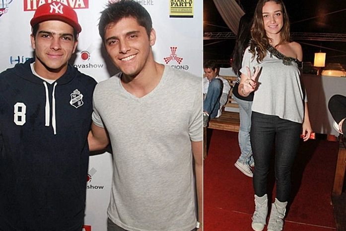 Bruno e Maria curtem show no mesmo camarote, mas não se falam