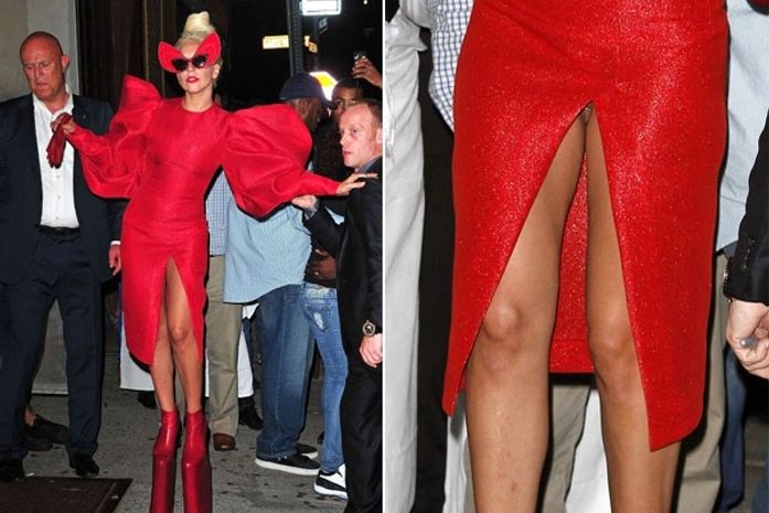 Lady Gaga em momento indiscreto