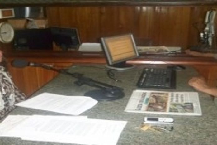 Vereadora Elane Balbino e o radialista Edivaldo da rário Sampaio