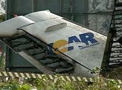 Destroços da aeronave