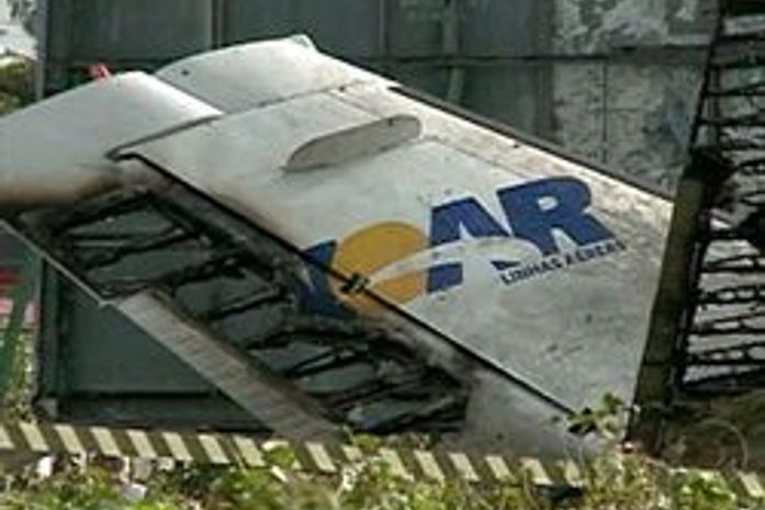 Destroços da aeronave