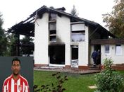 Casa de Breno incendiada.