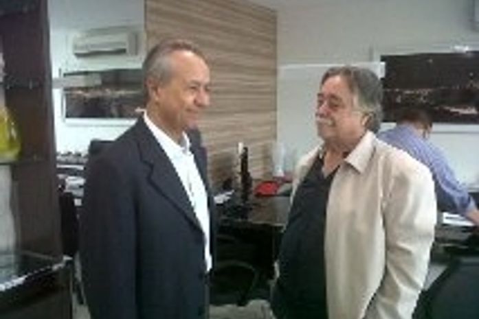 Cardiologista José Wanderley e o blogueiro Bernardino Souto Maior Neto