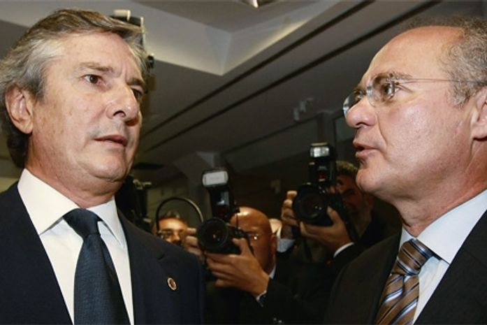 Senadores Fernando Collor de Melho (PTB) e Renan Calheiros(PMDB)