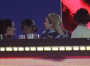 Marcos Pasquim e Danielle Winits deixam o Rock in Rio juntos