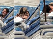 Ke$ha beija homem e mulher durante farra em piscina de hotel