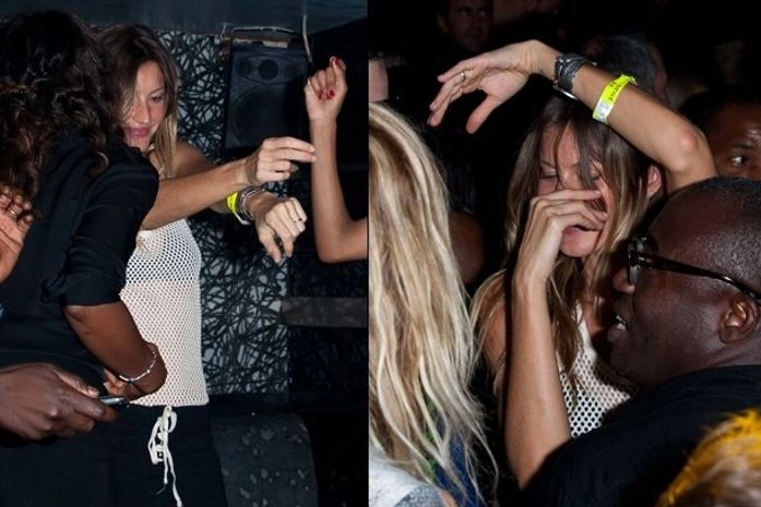 Gisele Bündchen se joga em pista de dança em Paris