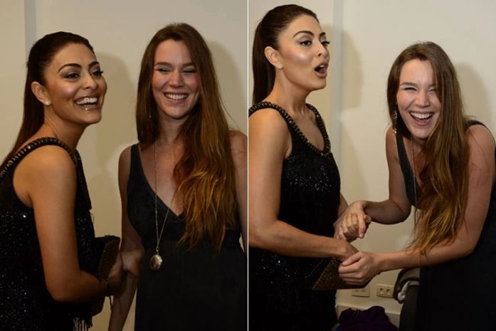 Juliana Paes tieta Joss Stone na festa de 11 anos de QUEM