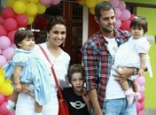 Giovanna Antonelli faz festa de um ano para suas filhas gêmeas