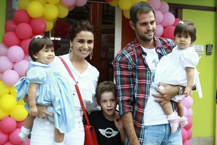 Giovanna Antonelli faz festa de um ano para suas filhas gêmeas