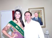 Prefeito Luciano recebe visita da Miss Arapiraca