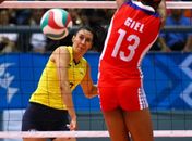 Na bola, meninas do vôlei se impõem contra Cuba e pulam para a semifinal
