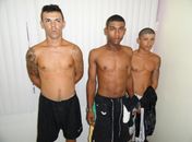 Manoel Messias da Silva, Jackson José da Silva Santos e Max Cavalcante Reis, presos acusados de tráfico