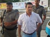 Luiz Pedro durante depoimento na PF