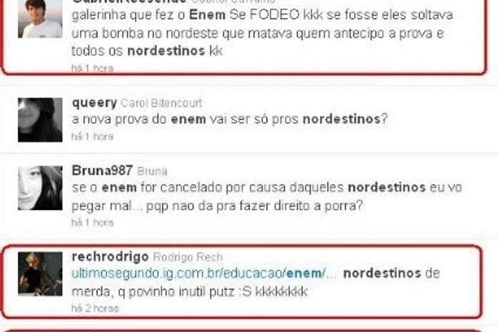 Problema no Enem faz usuários "xingarem nordestinos" nas Redes Sociais