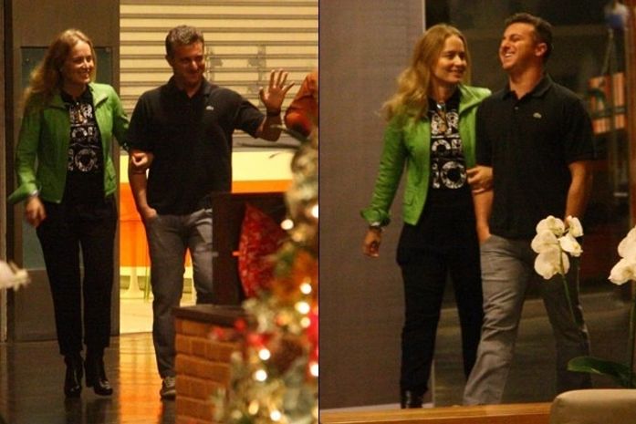 Luciano Huck e Angélica se divertem durante passeio romântico
