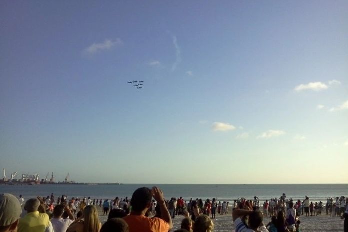 Esquadrilha da fumaça em Maceió
