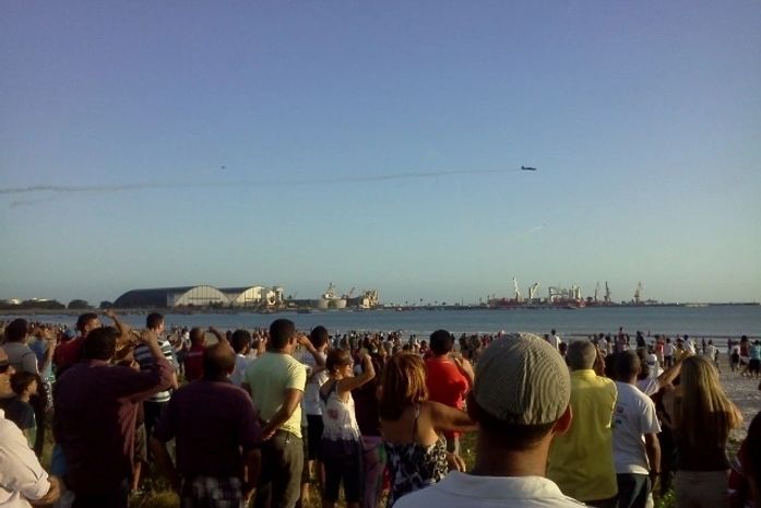 Esquadrilha da fumaça em Maceió
